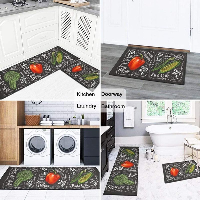 Thảm Chùi Chân Bằng Polyester Chống Trượt Họa Tiết Hoạt Hình Sáng Tạo Dễ Giặt