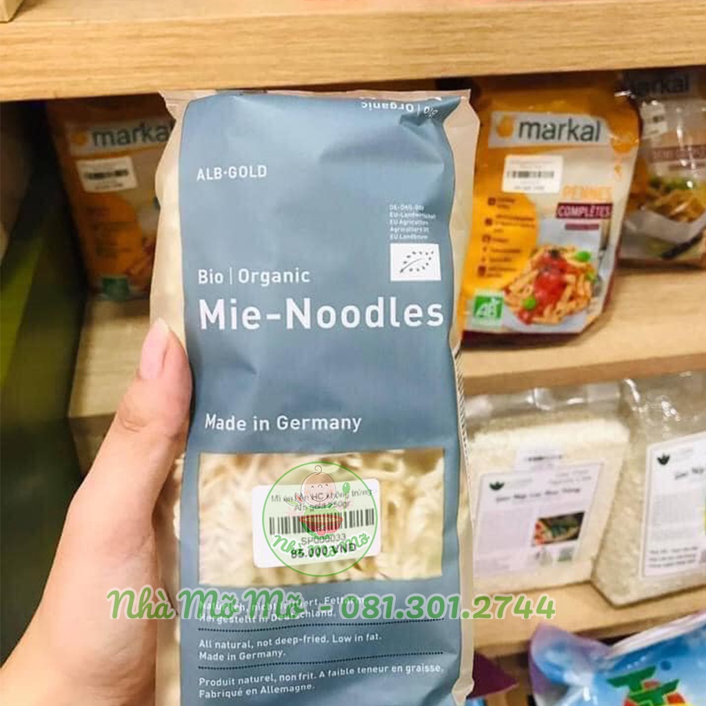 Mì Hữu Cơ Ăn Liền Cho Bé  Alb-Gold Organic Instant Noodles Đức - Nhà Mỡ