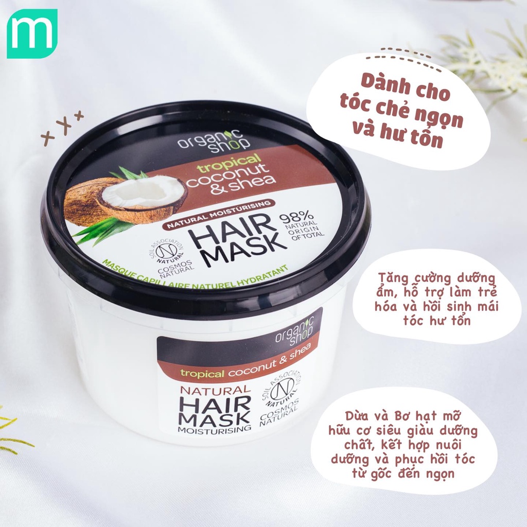 Mặt Nạ Ủ Tóc Organic Shop 250ml