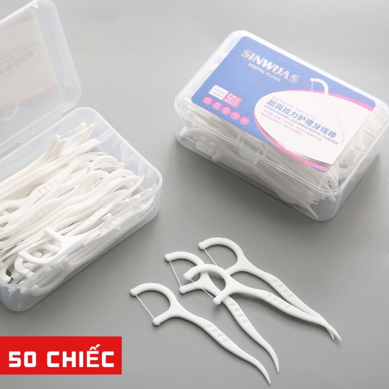 Hộp Tăm Chỉ Xỉa Răng Nha Khoa Cho Răng Trắng Sạch