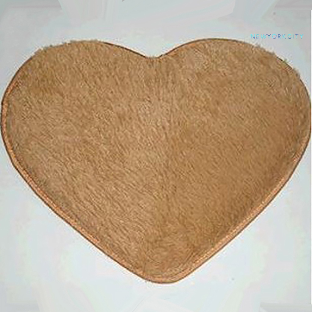 Thảm Lông Nhung Mềm Mại Thấm Hút Nước Hình Trái Tim