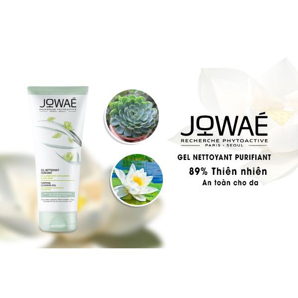 Gel Rửa Mặt Sạch Sâu JOWAE Làm Sạch Thanh Lọc Và Loại Bỏ Bã Nhờn - Mỹ Phẩm Thiên Nhiên Nhập Khẩu Từ Pháp 200ml | BigBuy360 - bigbuy360.vn