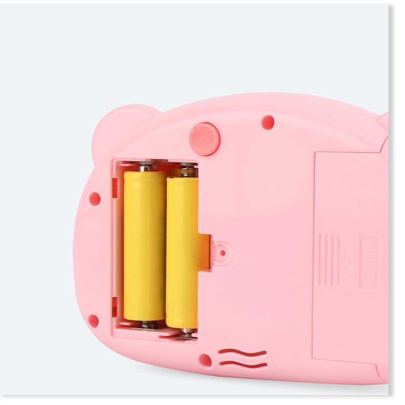 Máy ảnh thổi bong bóng Đồ chơi tự động có nhạc hình chú heo hồng đáng yêu cho bé