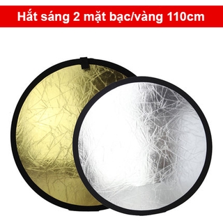 Hắt sáng tròn 2 trong 1 kích thước 110cm gấp gọn 30cm kèm túi đựng