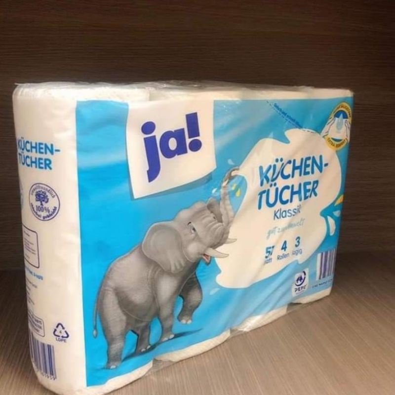 🇩🇪 GIẤY NHÀ BẾP ĐA NĂNG JA! 3 LỚP  SIÊU DAI SIÊU DÀY