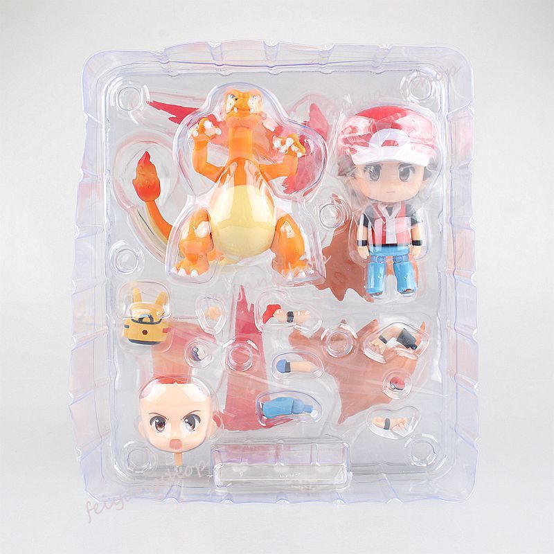 Nendoroid Nhân Vật Charizard Venusaur Kỉ Niệm Lần Thứ 20 425 #612 Mô Hình Nhân Vật Ash Ketchum Dễ Thương