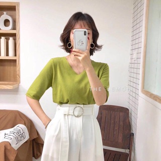 Áo thun cổ tim( oder 3-5h quảng châu) mã 154