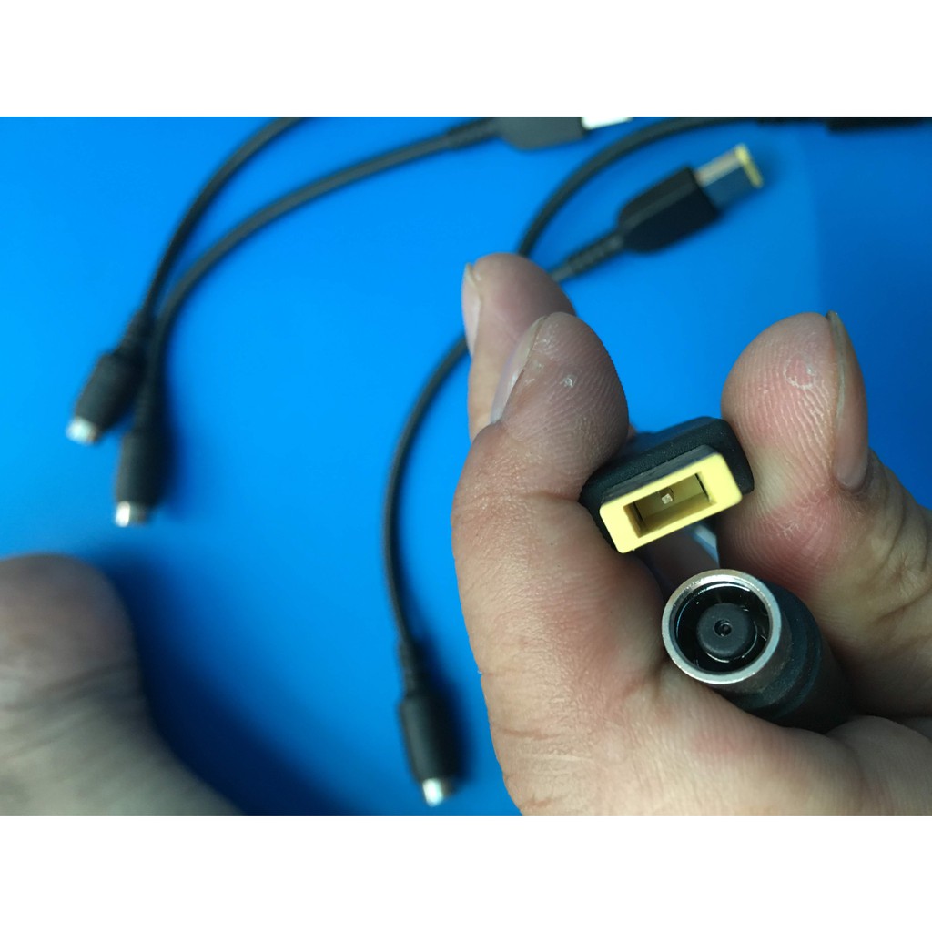 Đầu chuyển sạc Lenovo tròn sang vuông 15cm