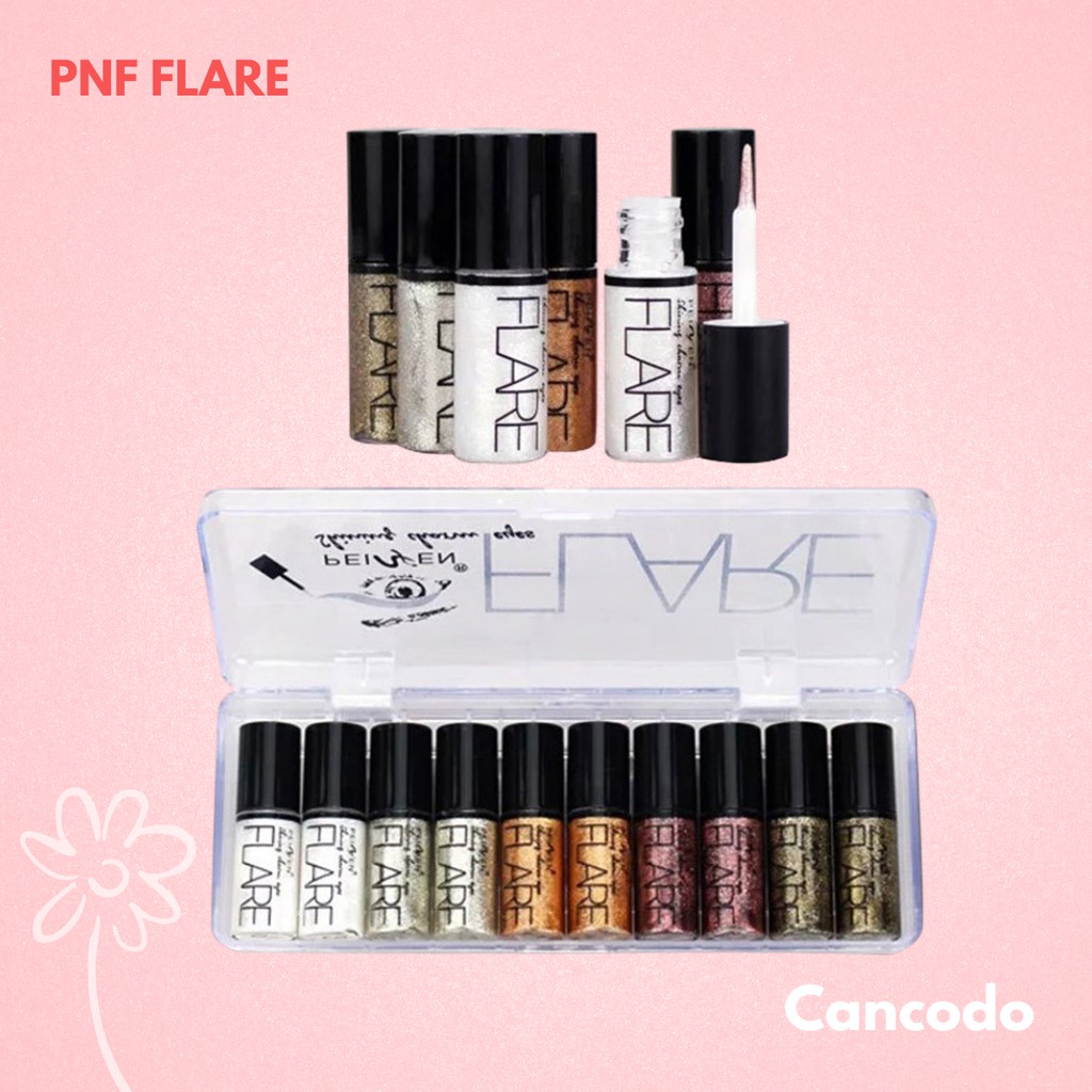 (hàng Mới Về) 1 Bút Kẻ Mắt Dạng Lỏng Màu Nhũ Kim Tuyến Lấp Lánh