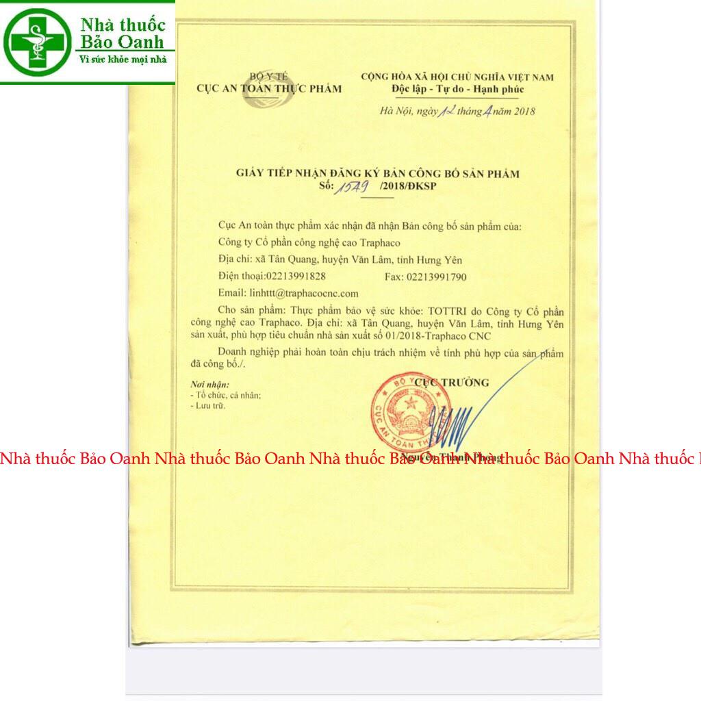 Tottri dạng viên nang và dạng cốm - hỗ trợ cho người bệnh trĩ, táo bón - Chính hãng Tot Tri Traphaco từ chất xơ hòa tan