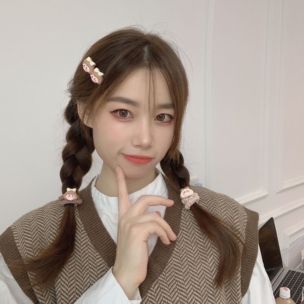 Dây Buộc Tóc Co Giãn Phong Cách Hàn Quốc Cho Nữ Giá Đỡ