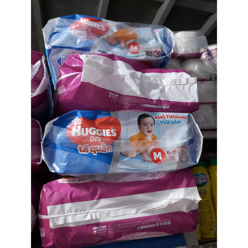 TÃ QUẦN HUGGIES CHO EM BÉ M74/ L68/ XL62 / XXL56-HÀNG CHÍNH HÃNG CÔNG TY