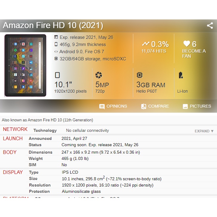 Ốp Máy Tính Bảng TPU Silicon Trong Suốt Có Túi Khí Cho Amazon Fire HD 10 Plus 2021 10.1 inch