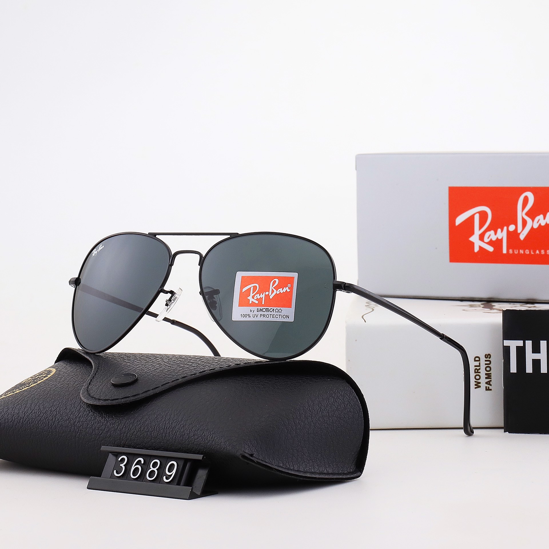 Aviator Ray-Ban_ chính hãng Kính râm 2021 Thời trang Hàn Quốc mới Kính râm nam nữ một mảnh Cặp đôi hợp thời trang Du lịch ngoài trời Kính râm lái xes