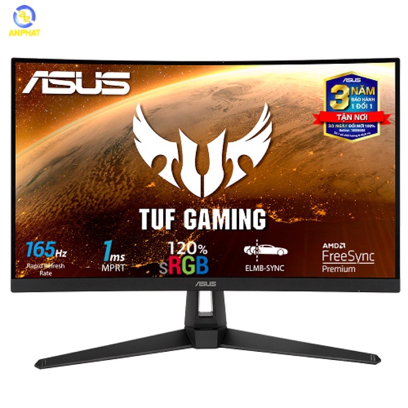 Màn Game Asus TUF GAMING VG27VH1B 27 inch FHD 165Hz - Hàng Chính Hãng