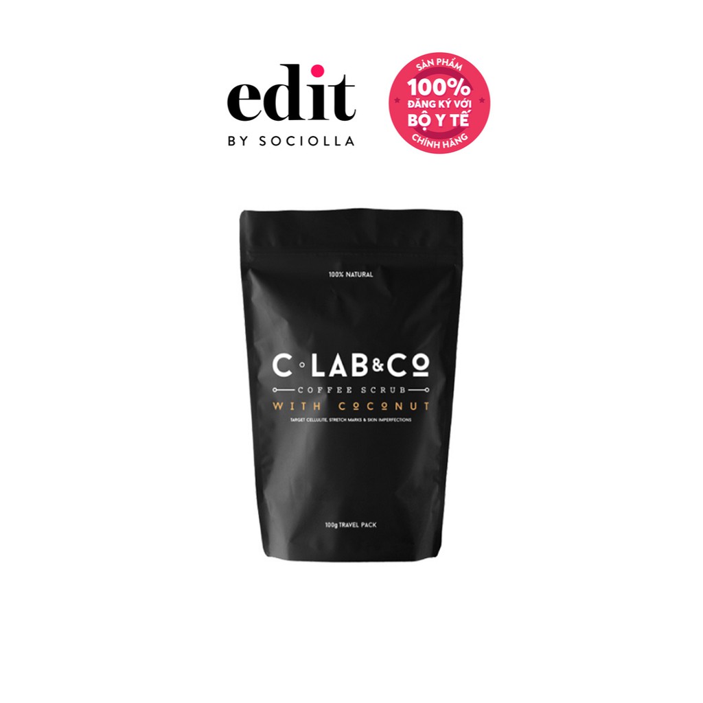 Tẩy tế bào chết C Lab &amp; Co chiết xuất Hạt Cà Phê Arabica &amp; Dầu Dừa 100g