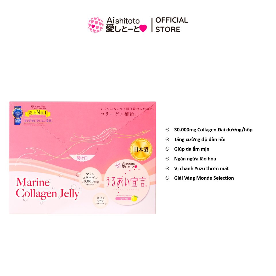 Thạch Bổ Sung Collagen AISHITOTO Collagen Jelly