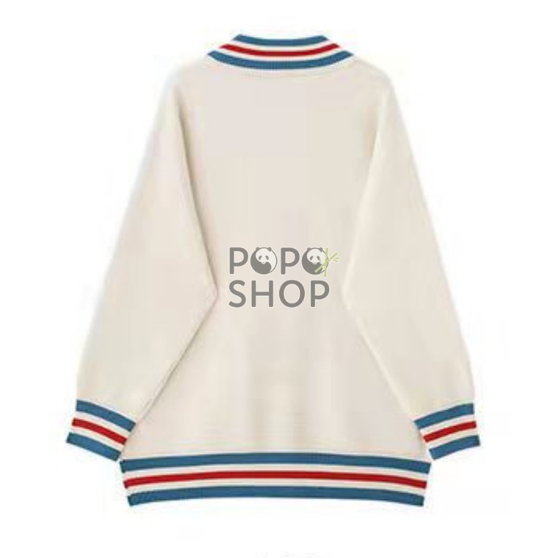 Áo Khoác Cardigan Sọc Len Dệt Kim Cổ Chữ V Thu Đông 2021 | BigBuy360 - bigbuy360.vn