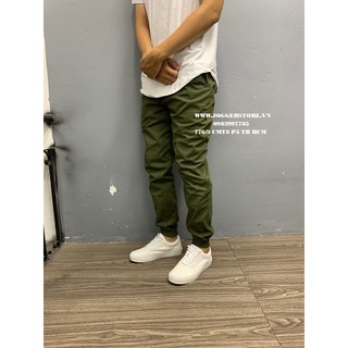 Quần Jogger Kaki Co Giãn Rêu