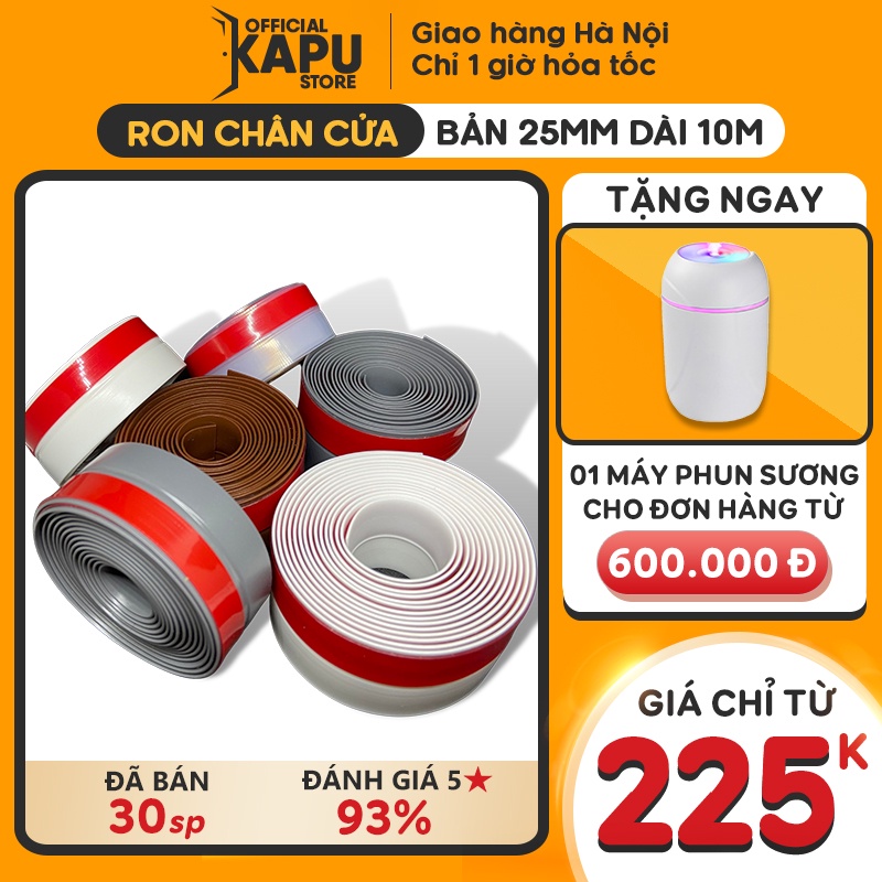 Combo 10 mét ron Loại Cải Tiến dán chân cửa rộng 25mm - Chống muỗi gián, côn trùng