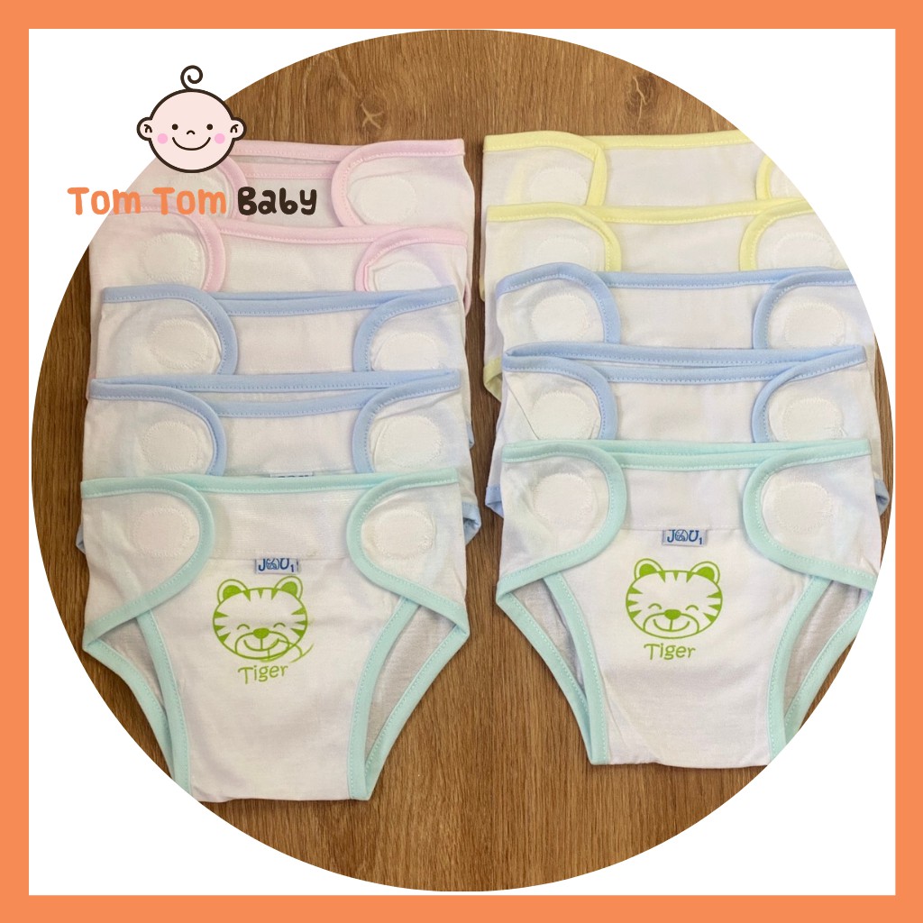 Tã vải, tã dán sơ sinh JOU (1 cái) | Size 1,2,3  cho bé sơ sinh -9kg | chất vải cotton 100% cao cấp mềm, mịn, thoáng mát