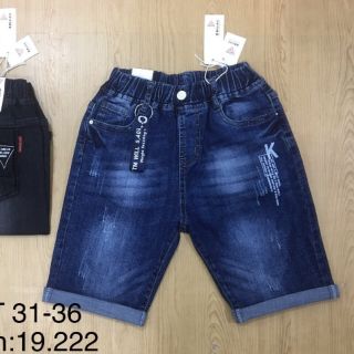 Quần jean lửng cao cấp cho bé trai size đại