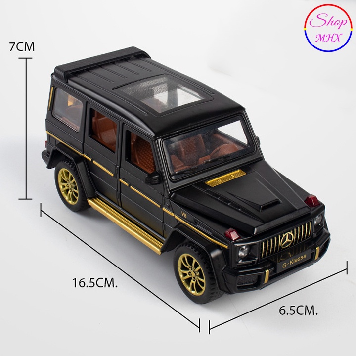 Xe đồ chơi mô hình sắt Mercedes-Benz G63 G-Klessa TẶNG KÈM BIỂN SỐ tỉ lệ 1:32 hãng CheZhi