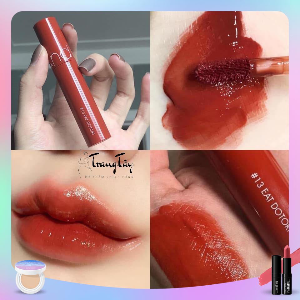 SON ROMAND JUICY LASTING TINT MÀU13 Eat Dotori: đỏ gạch pha nâu