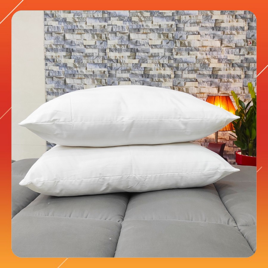 Ruột Gối Nằm Lông Vũ Nhân Tạo Cao Cấp Deluxe Pillow  Êm Ái, Kháng Khuẩn Chuẩn Khách Sạn - FULL SIZE