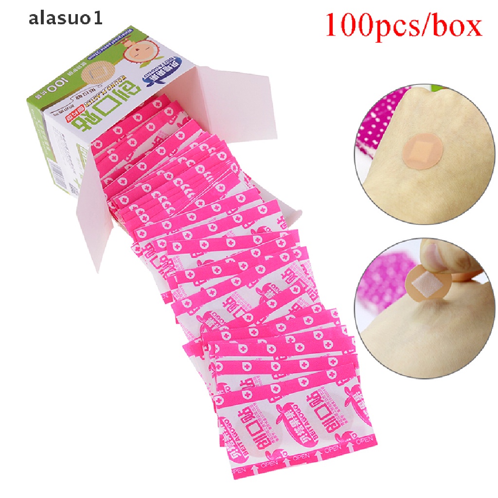 Hộp 100 Băng Keo Y Tế Mini Hình Tròn Dùng 1 Lần Tiện Dụng