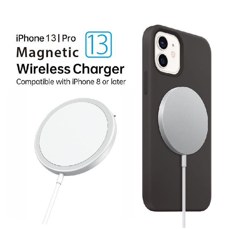 Bộ Sạc Không Dây Nam Châm 15W Cho IPhone 12 13Pro Max Mini PD 15W Và Phụ Kiện Android