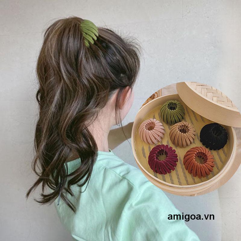 ✨✨Dây Buộc Tóc Thiết Kế Kiểu Tổ Chim Xinh Xắn Dành Cho Nữ