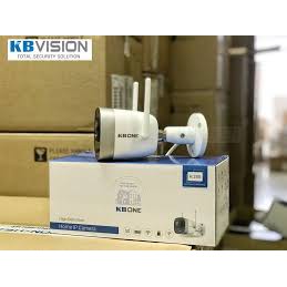 Camera IP WIFI Ngoài trời 2MP KN-2003WN.PIR, Ống kính cố định 2.8mm cho góc nhìn 114.7°, hồng ngoại nhìn đêm 30m