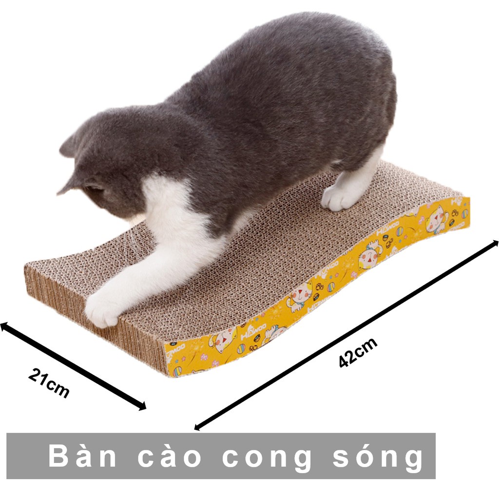 Bàn cào móng cho mèo- bàn cào móng giúp thư giản giảm stress dành cho thú cưng
