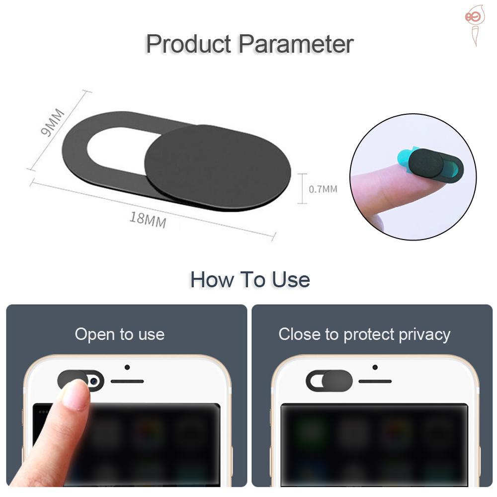 Vỏ Bọc Webcam Bằng Nhựa Có Nắp Trượt Bảo Vệ Riêng Tư Thông Dụng Cho Điện Thoại / Máy Tính Bảng / Pc / Laptop | BigBuy360 - bigbuy360.vn