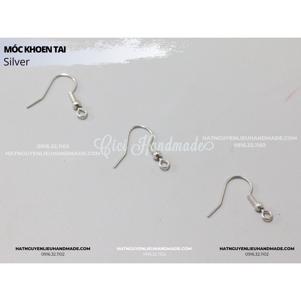 Phôi khoen bông tai móc câu 5g (khoảng 25c)  DIY Đồ Trang Sức Cici Handmade hạt cườm nguyên liệu tự làm kẹp tóc vòng tay