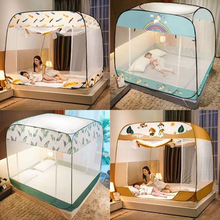 MÀN CHỤP TỰ BUNG ĐỈNH VUÔNG CAO CẤP CHỐNG MUỖI TUYỆT ĐỐI
