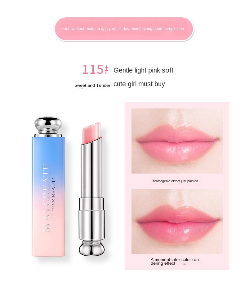 [Hàng mới về] Thỏi son cân bằng ẩm cho môi 3 màu sắc thay đổi tùy chọn