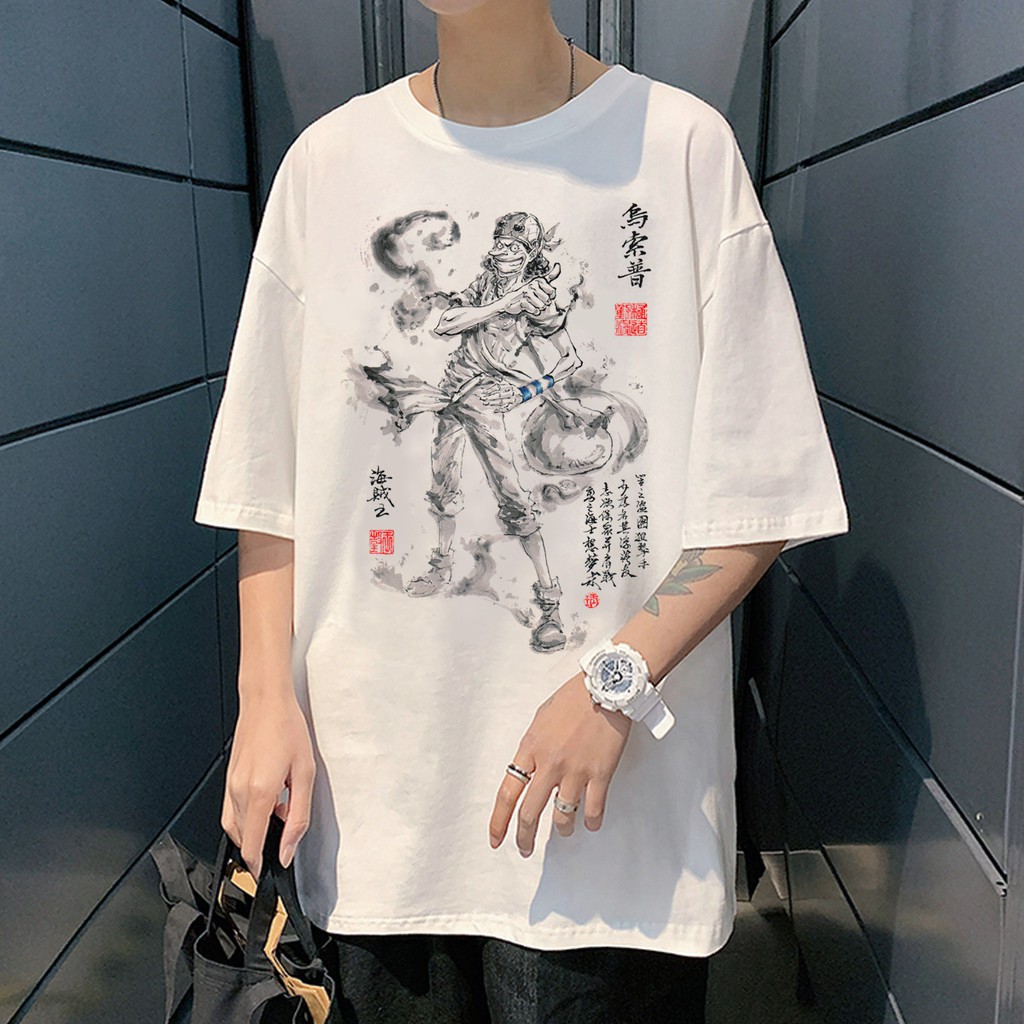 Áo thun, áo phông tay lỡ form rộng oversize anime hoạt hình ONEPIECE LUFFY M871 | BigBuy360 - bigbuy360.vn