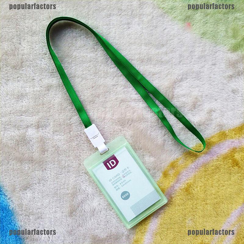 Bao đựng thẻ tên bằng nhựa có dây đeo cổ dễ thương