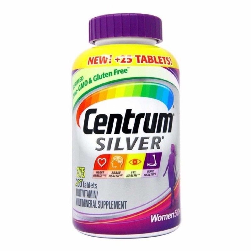 Viên uống Vitamin tổng hợp Centrum cho phụ nữ trên 50 tuổi