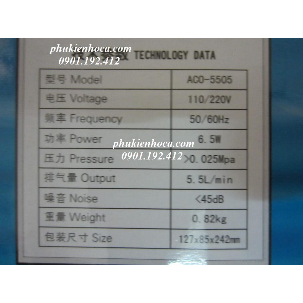 Máy Sủi Oxy Hồ Cá HAILEA ACO 5505