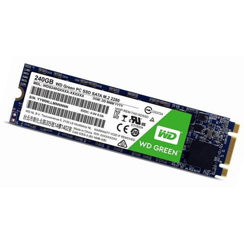 Ổ Cứng SSD Western Digital Green M.2 2280 Sata III 240GB WDS240G2G0B / Hàng Chính Hãng