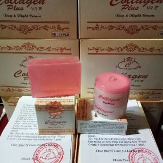 💝KEM DƯỠNG DA + SOAP RỬA MẶT💋COLLAGEN PLUS VIT E💋INDONESIA