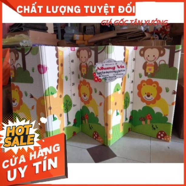 Thảm xốp cho bé trải sàn lót sàn gấp gọn kt 1.8x2m chất liệu XPE 2 lớp siêu êm siêu bền chống trơn trượt