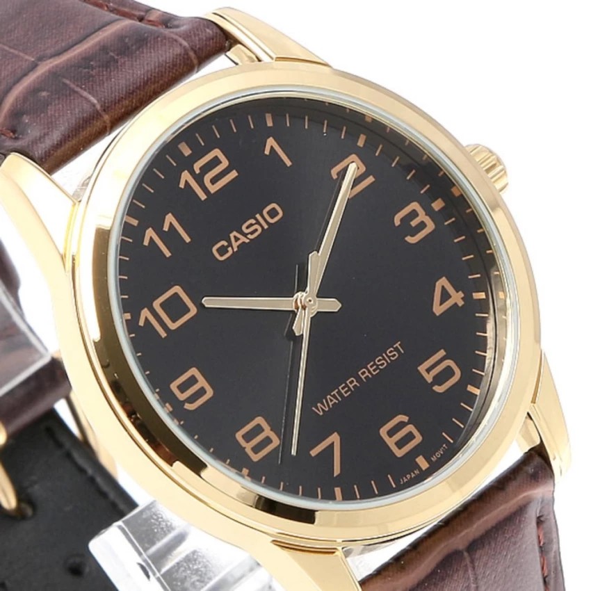 Đồng hồ nam dây da Casio chính hãng Anh Khuê MTP-V001GL-1BUDF