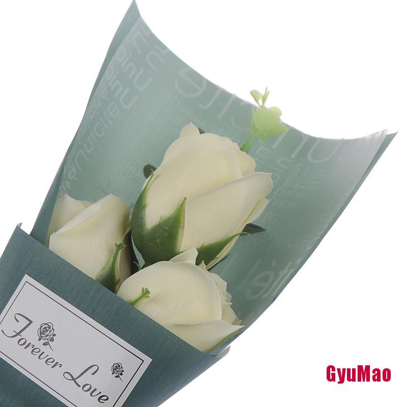 Bó Hoa Hồng Sáp 3 Đầu Dùng Làm Quà Tặng Lễ Tình Nhân