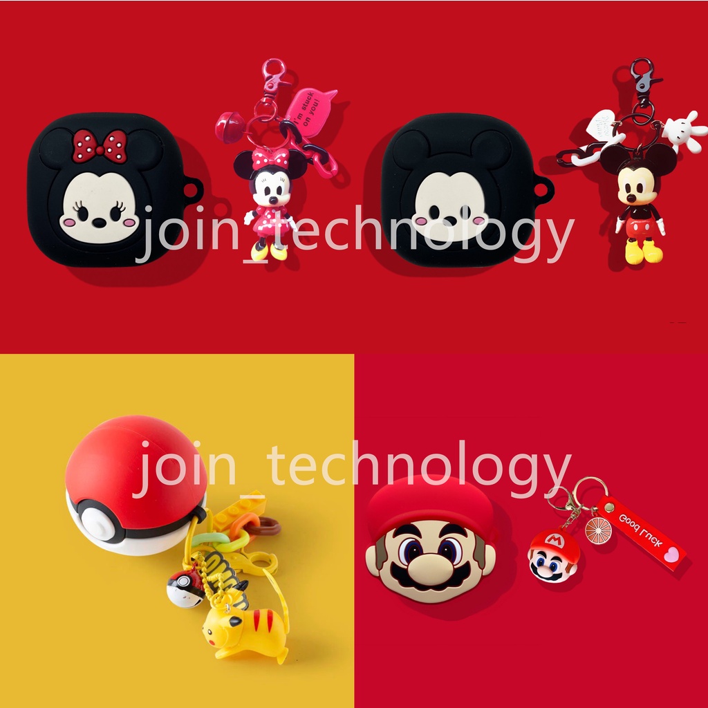 Vỏ Bảo Vệ Hộp Sạc Tai Nghe Samsung galaxy buds 2 Bằng silicon Mềm Hình anime