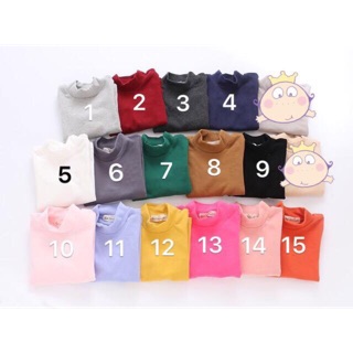 Áo len cổ lọ cho bé size 130