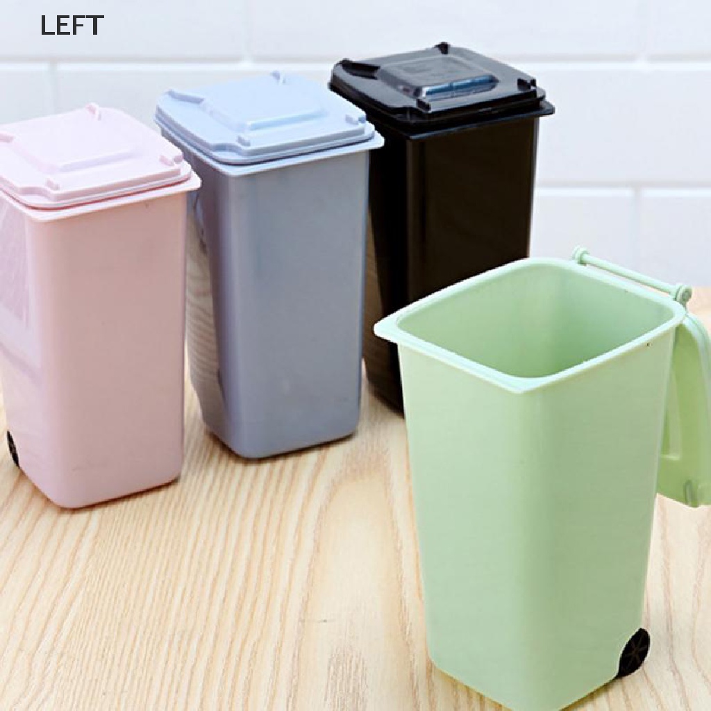 Thùng Rác Mini Để Bàn Bằng Nhựa Có Nắp Đậy Tiện Dụng Cho Gia Đình my